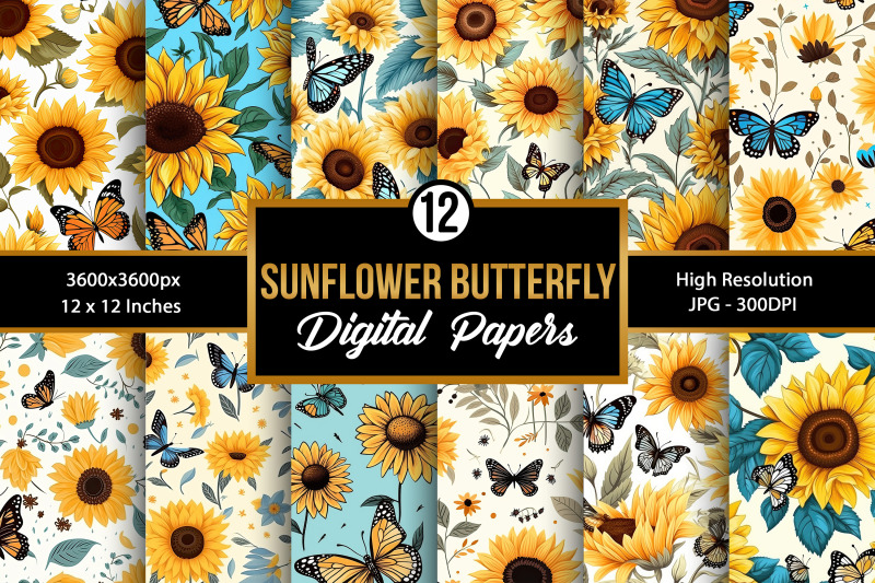 sunflower-butterflies-seamless-pattern-backgrounds