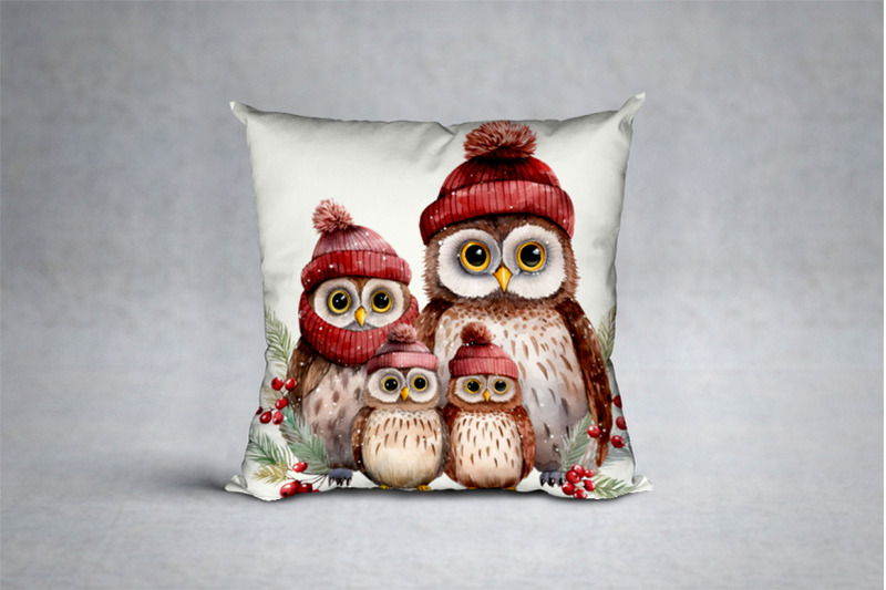 cute-christmas-owls-clipart-christmas-clipart-winter-clipart