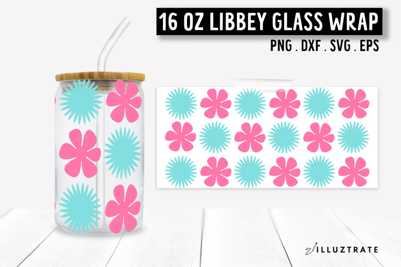 flower-pattern-libbey-can-glass-svg-16oz-floral-wrap