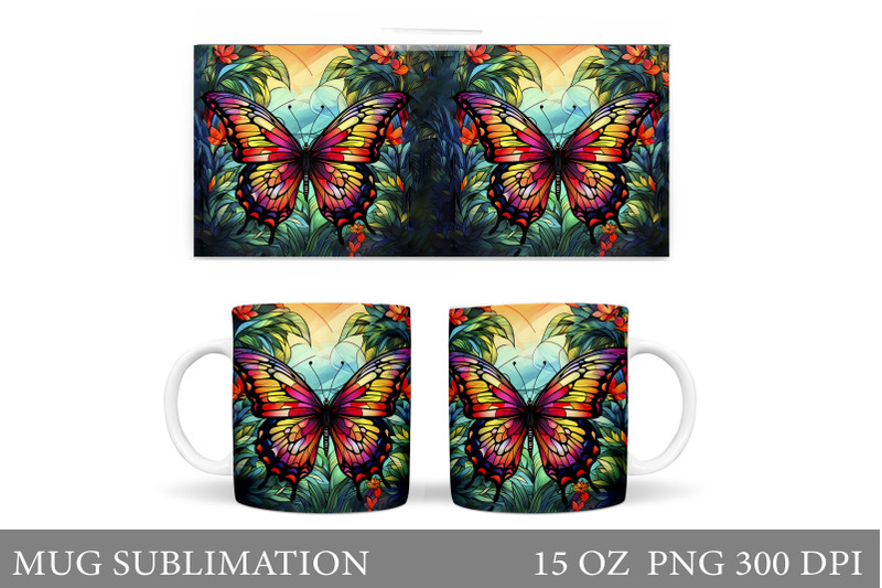 butterfly-flowers-mug-stained-glass-butterfly-mug-design