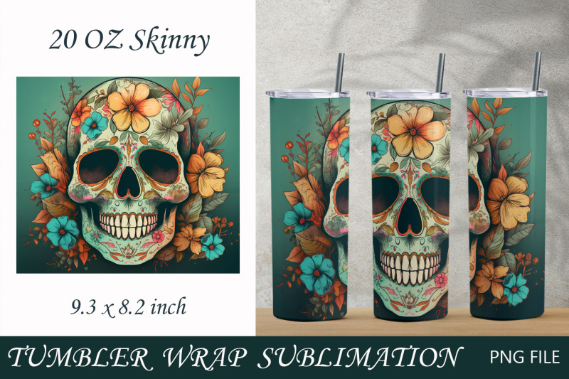 day-of-the-dead-20-oz-tumbler-wrap-sugar-skull