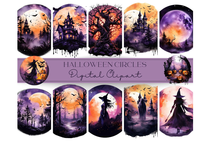 halloween-clipart-witch-graphics-circle-background