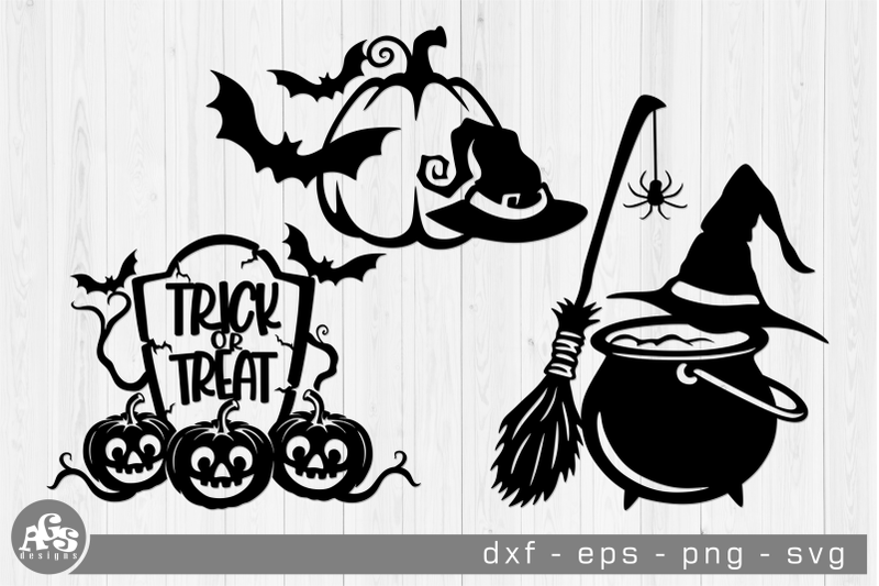 halloween-decals-papercut-svg-design