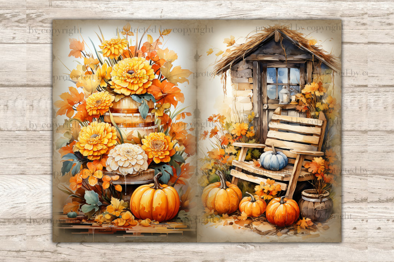 cozy-autumn-junk-journal-paper-pumpkin-printable-paper