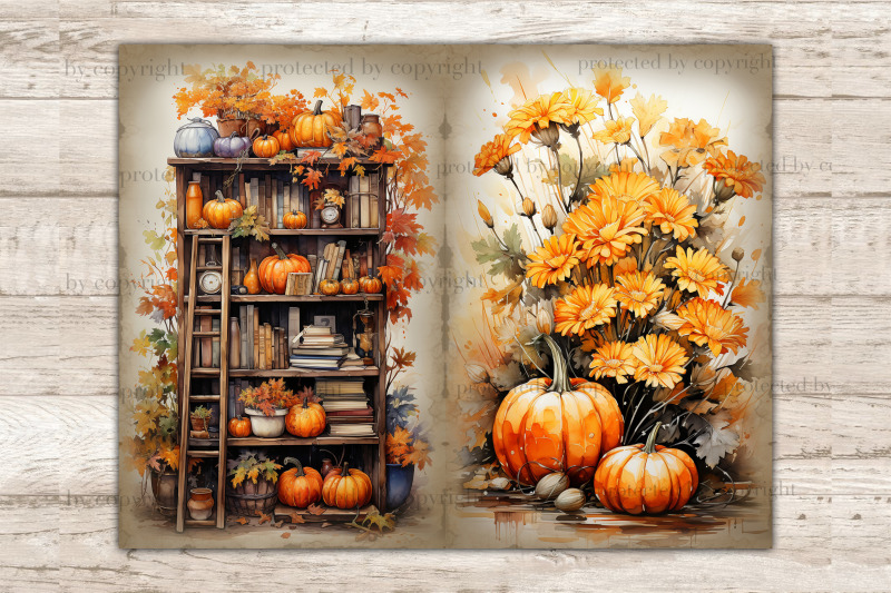 cozy-autumn-junk-journal-paper-pumpkin-printable-paper