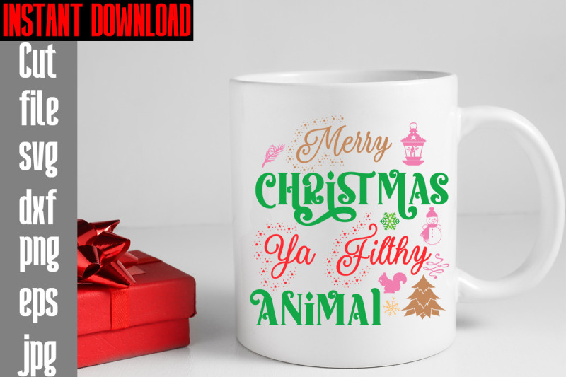 merry-christmas-ya-filthy-animal-svg-cut-file-mega-retro-christmas-svg