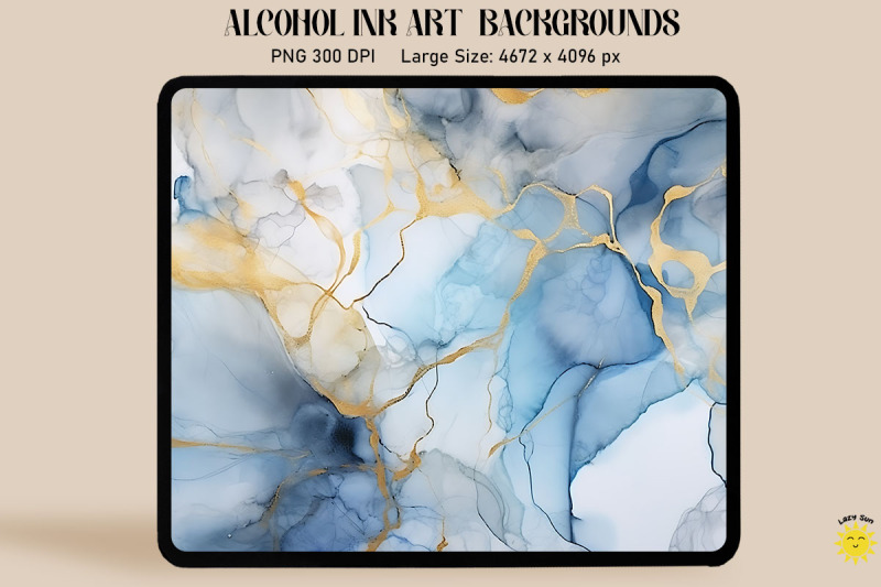 blue-gray-and-gold-alcohol-ink-art