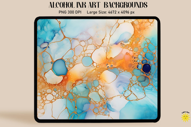 blue-orange-and-white-alcohol-ink-art