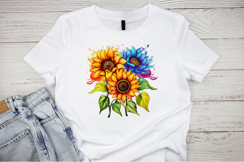 sunflower-rainbow-watercolor-sublimation