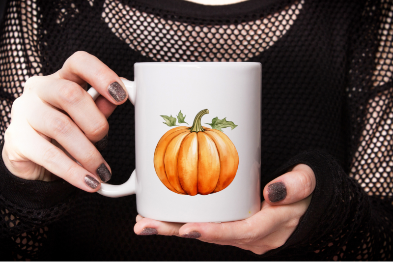 pumpkin-watercolor-clipart-sublimation