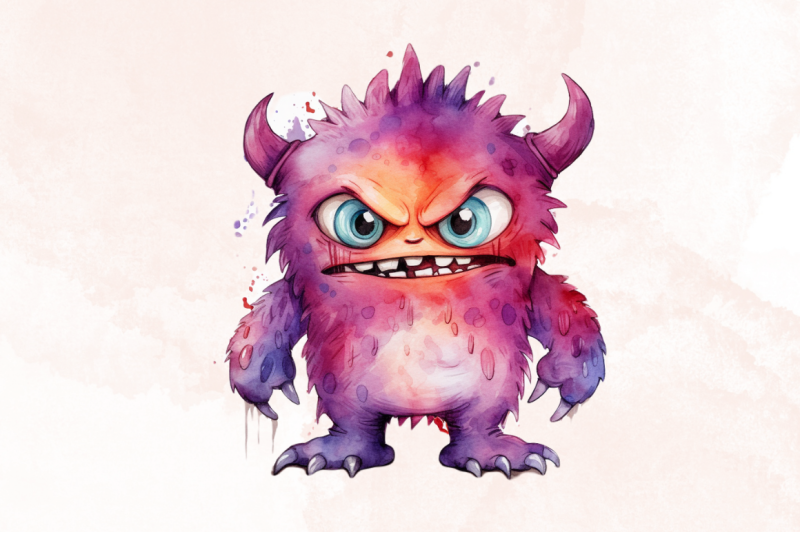 angry-monster-watercolor-sublimation