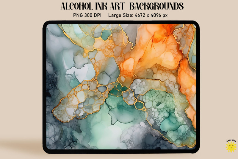 orange-red-and-white-alcohol-ink-art