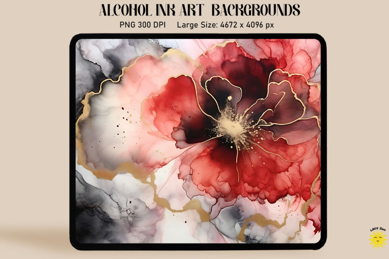 red-black-and-gray-alcohol-ink-art