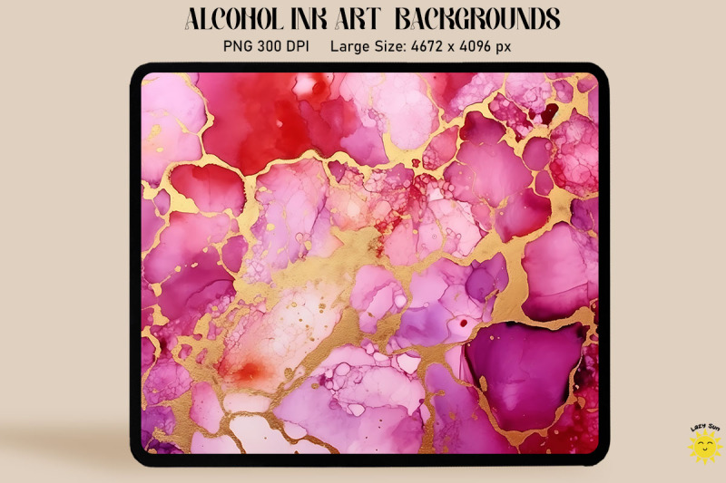 red-purple-and-gold-alcohol-ink-art