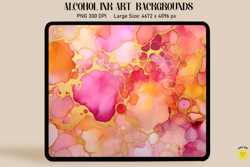 yellow-orange-and-pink-alcohol-ink-art