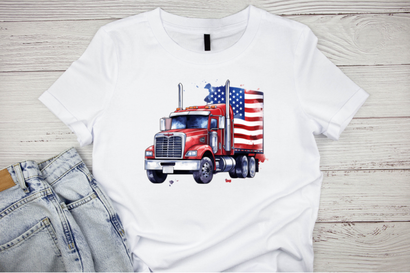 patriotic-truck-sublimation-clipart