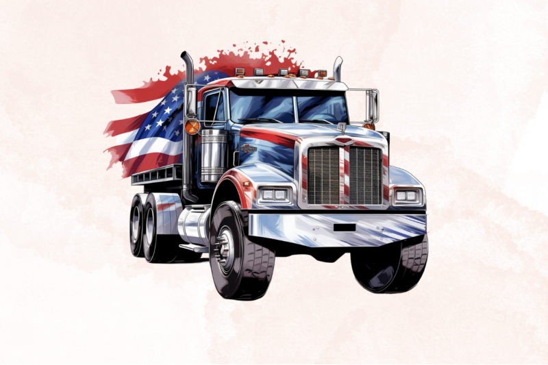 patriotic-truck-sublimation-clipart