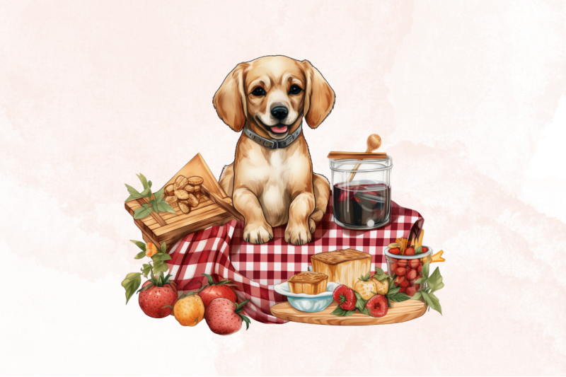 picnic-dog-sublimation-clipart