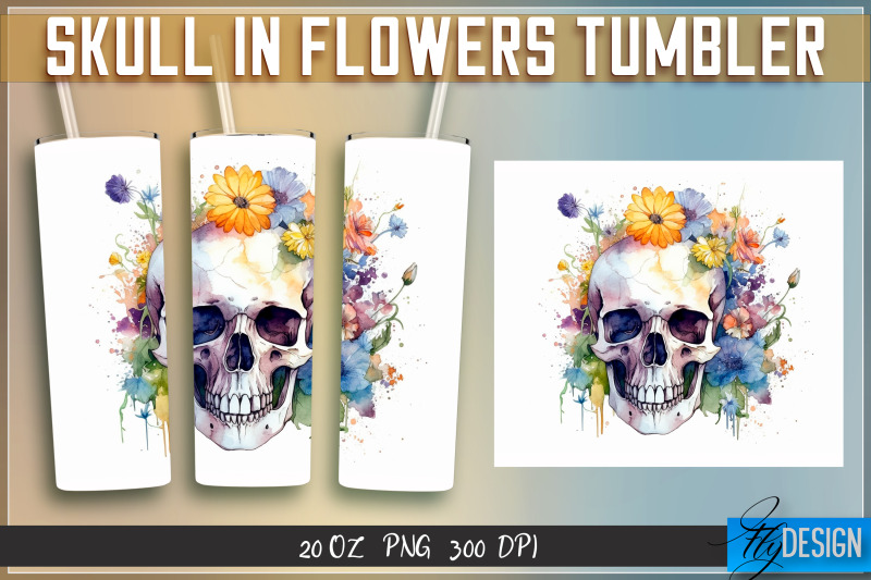 skull-in-flowers-tumblers-bundle-wrap-20-oz-v-1