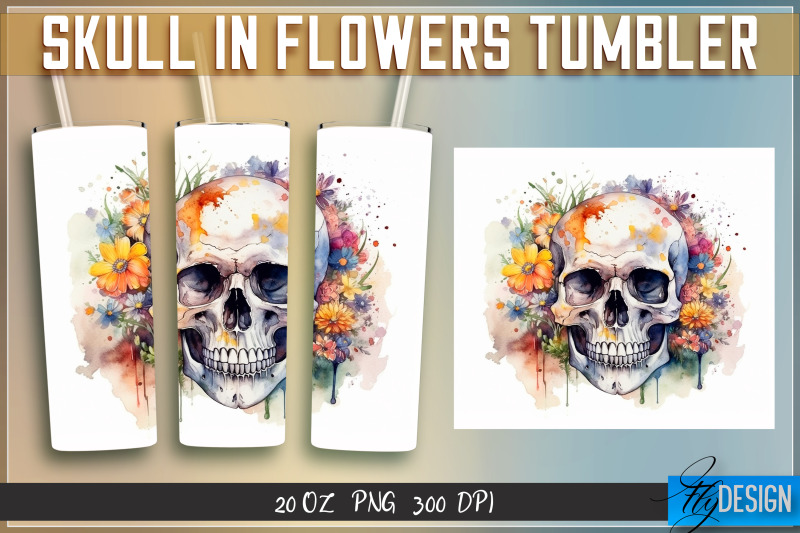 skull-in-flowers-tumblers-bundle-wrap-20-oz-v-1