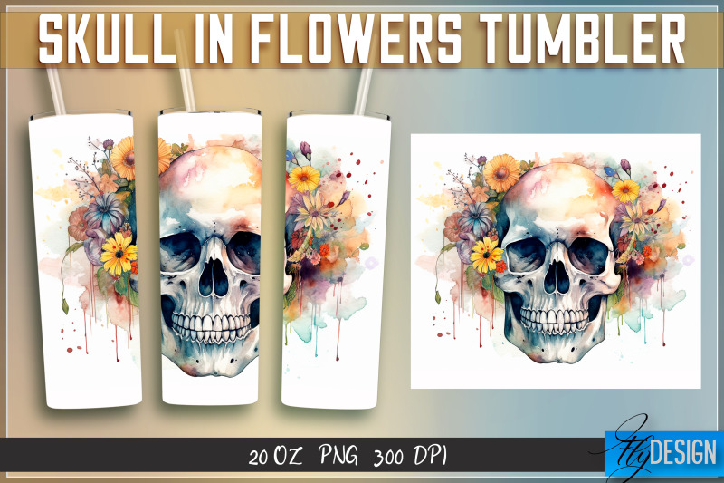 skull-in-flowers-tumblers-bundle-wrap-20-oz-v-1