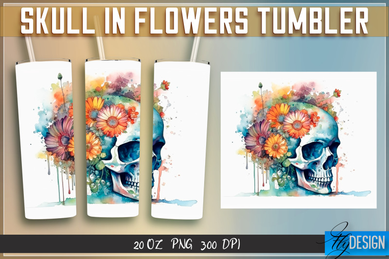 skull-in-flowers-tumblers-bundle-wrap-20-oz-v-1