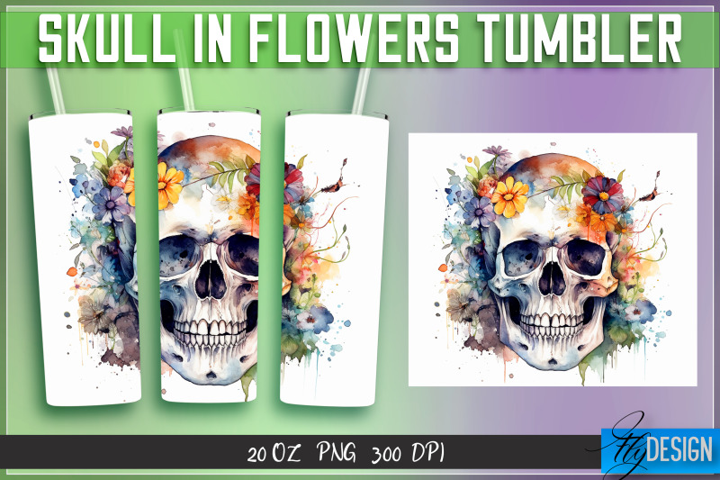 skull-in-flowers-tumblers-bundle-wrap-20-oz-v-2