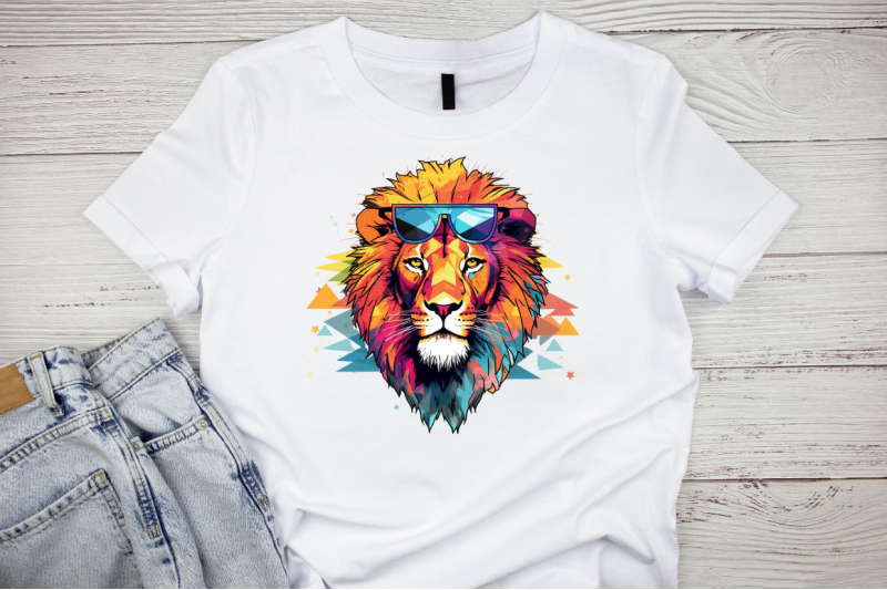 90s-retro-lion-sublimation-clipart