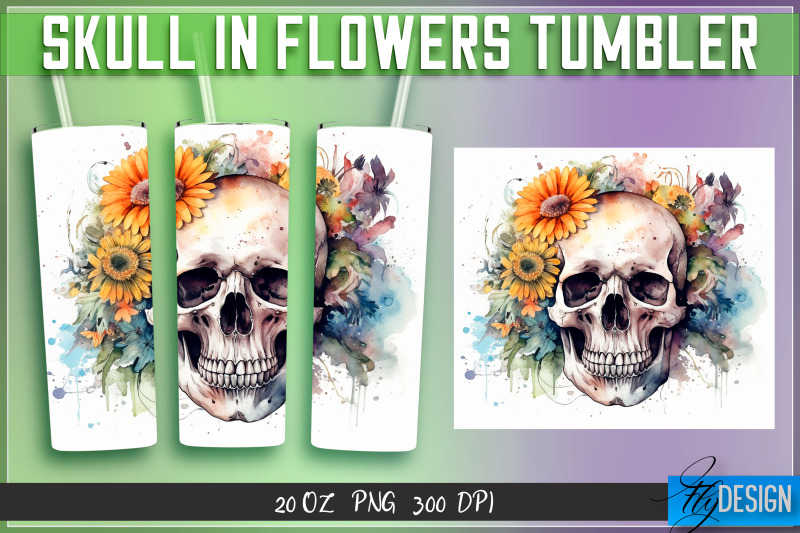 skull-in-flowers-tumblers-bundle-wrap-20-oz-v-2