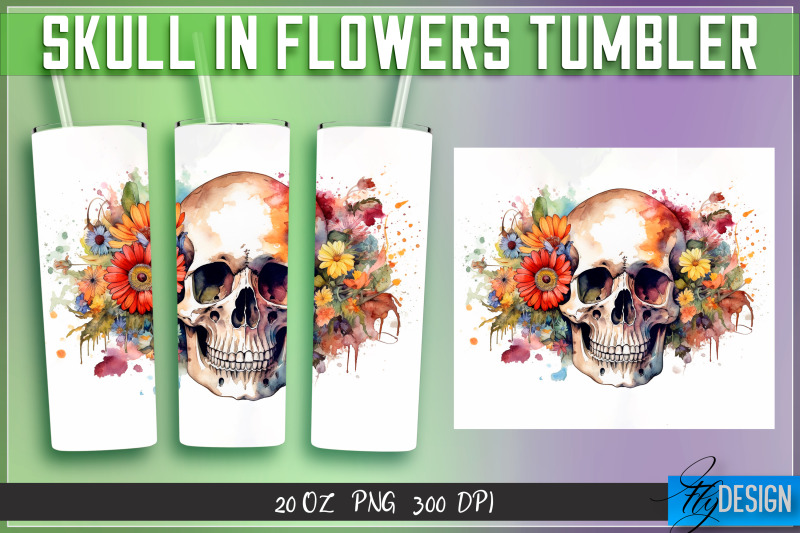 skull-in-flowers-tumblers-bundle-wrap-20-oz-v-2