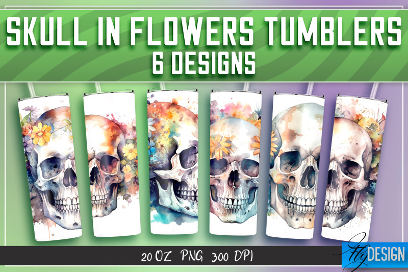 skull-in-flowers-tumblers-bundle-wrap-20-oz-v-2