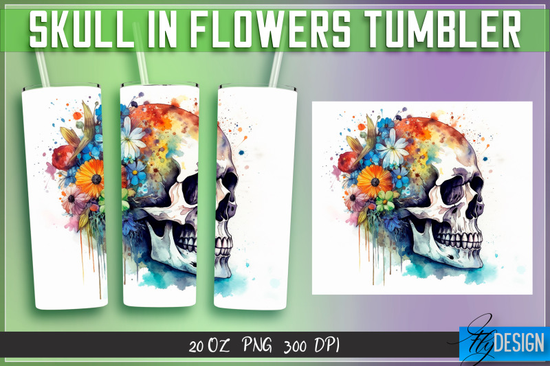 skull-in-flowers-tumblers-bundle-wrap-20-oz-v-2