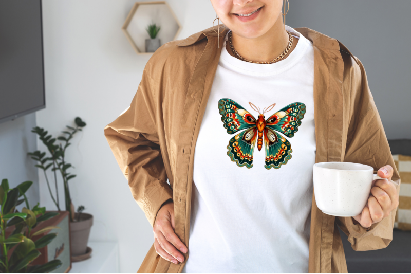 retro-royal-moth-sublimation-clipart