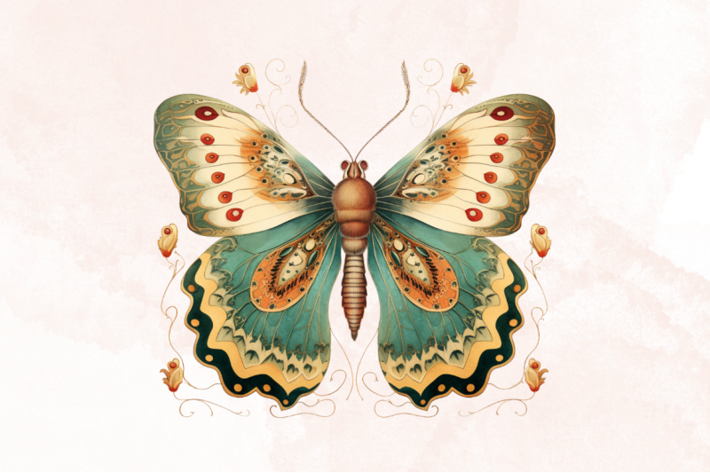 retro-royal-moth-sublimation-clipart