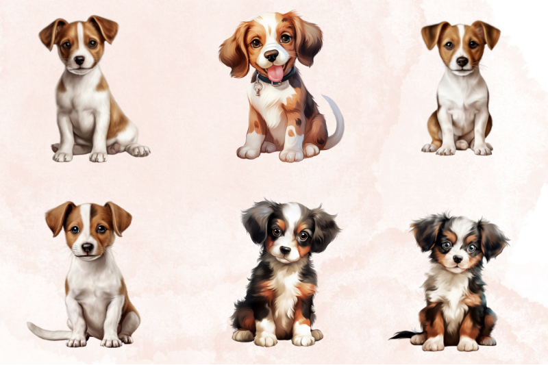 cute-dog-sublimation-clipart-bundle