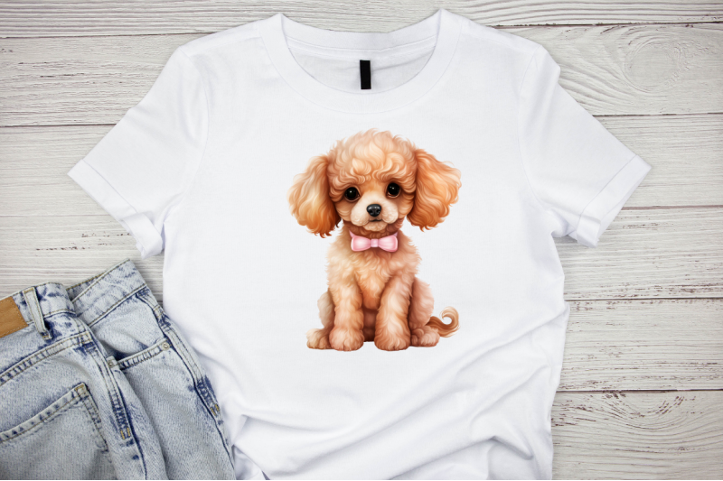 cute-poodle-sublimation-clipart-bundle