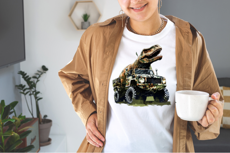 dinosaur-amp-camo-truck-for-back-to-school