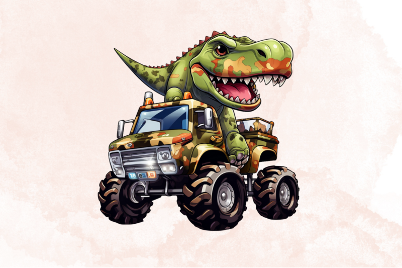 dinosaur-amp-camo-truck-for-back-to-school