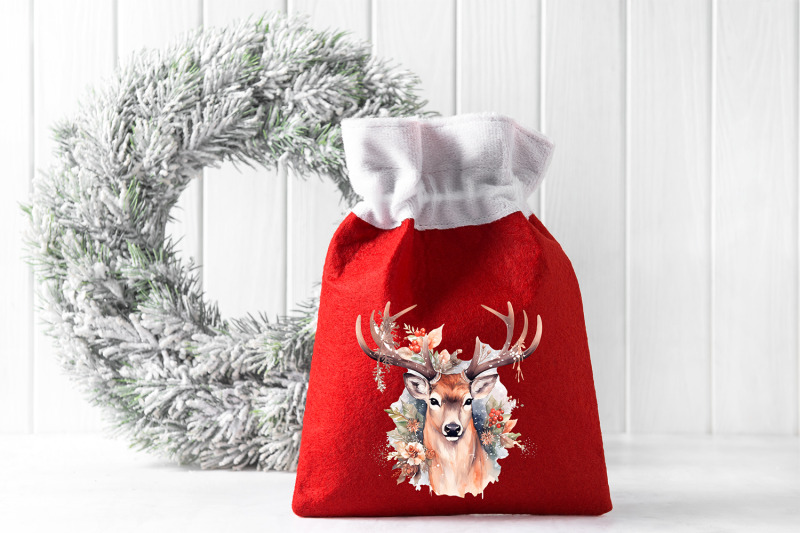 deer-sublimation-design-gift-bag