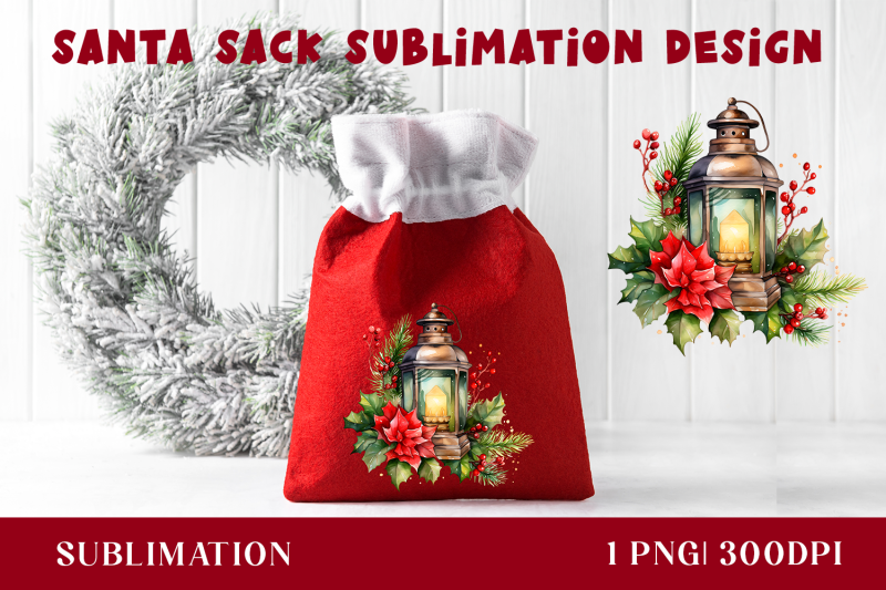 deer-sublimation-design-gift-bag