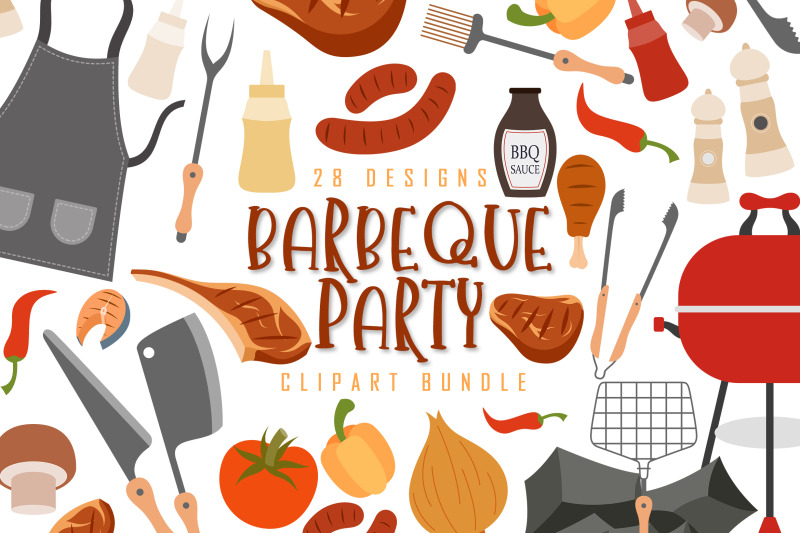 barbeque-party-clipart-bundle