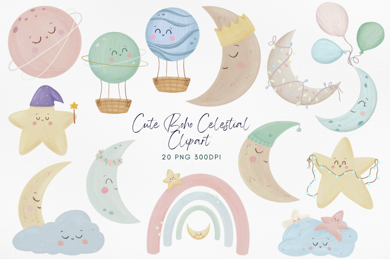 cute-boho-celestial-png-bundle