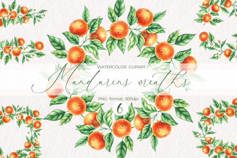 watercolor-mandarin-wreaths-png