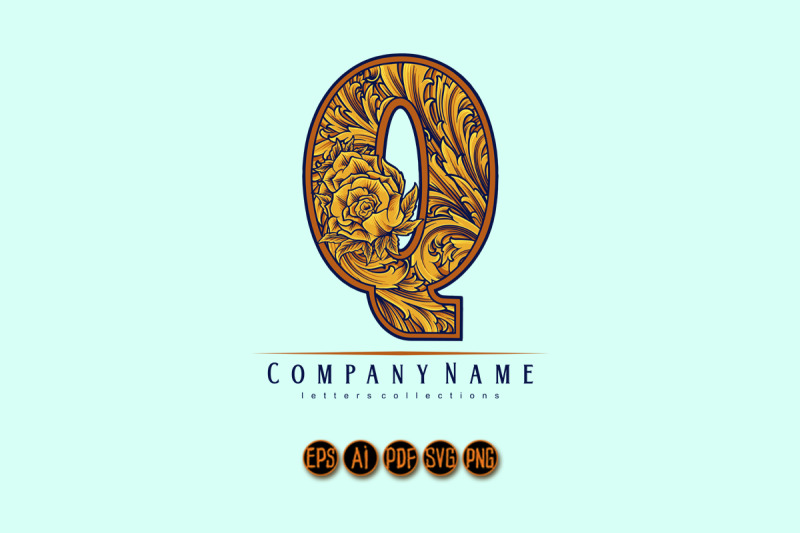 flourishing-luxury-timeless-q-monogram-letter-logo