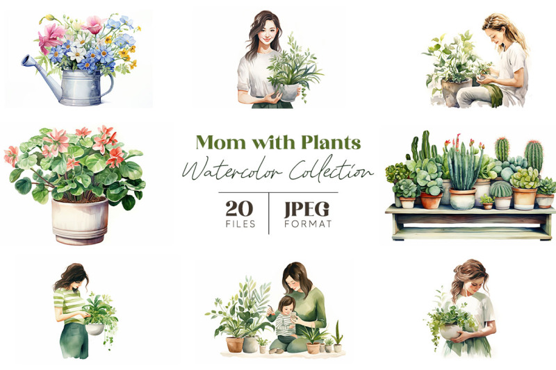 mom-with-plants