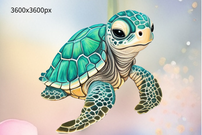 watercolor-turtle-png-clipart-turtle-png-clipart-sublimation-bundle