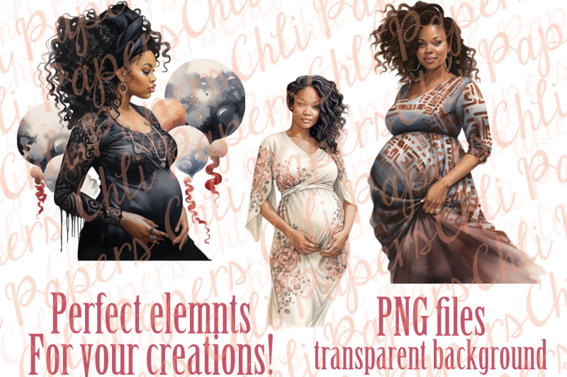 pregnant-woman-clipart-pregnancy-clipart-black-woman-clipart-maternity