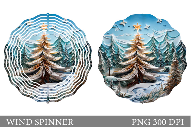 christmas-tree-spinner-design-winter-quilling-wind-spinner