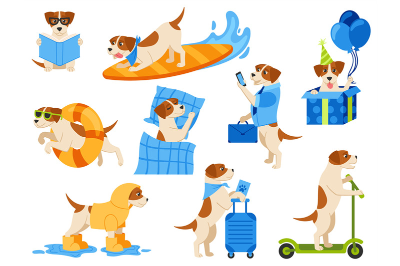 dog-mascot-adorable-puppy-character-cute-beagle-read-book-surfs-sl