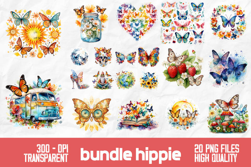 hippie-butterfly-retro-bundle-design